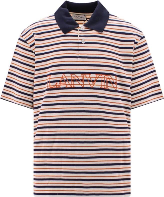 Lanvin Polo Shirts Rood Heren