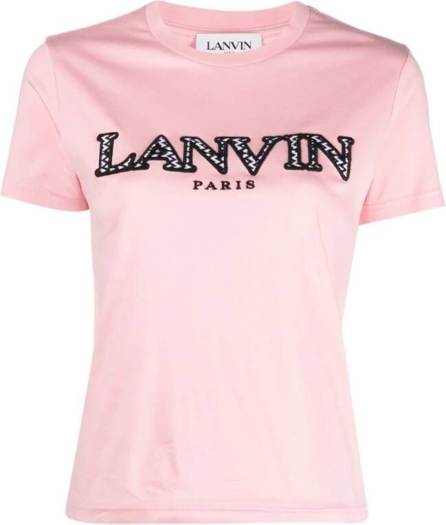Lanvin Roze katoenen t-shirt Roze Dames