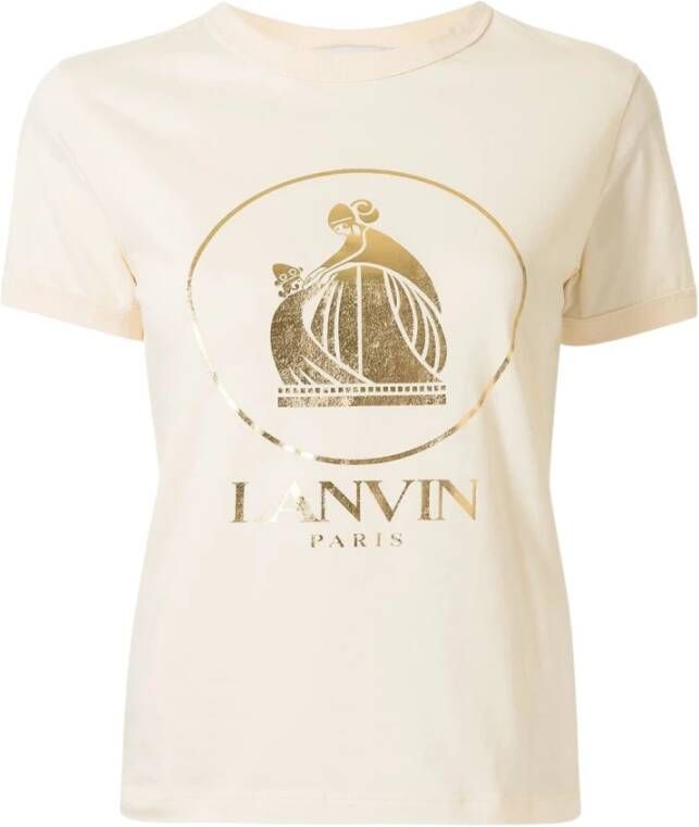 Lanvin Rwts0007J068A21021 T-shirt Beige Dames