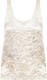 Lanvin Satijnen tanktop Beige Dames - Thumbnail 2