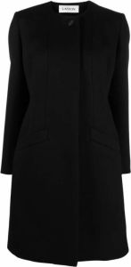 Lanvin Single-Breasted Coats Zwart Dames