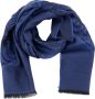 Lanvin Winter Sjaal 100% Zuivere Wol Blue Dames - Thumbnail 1