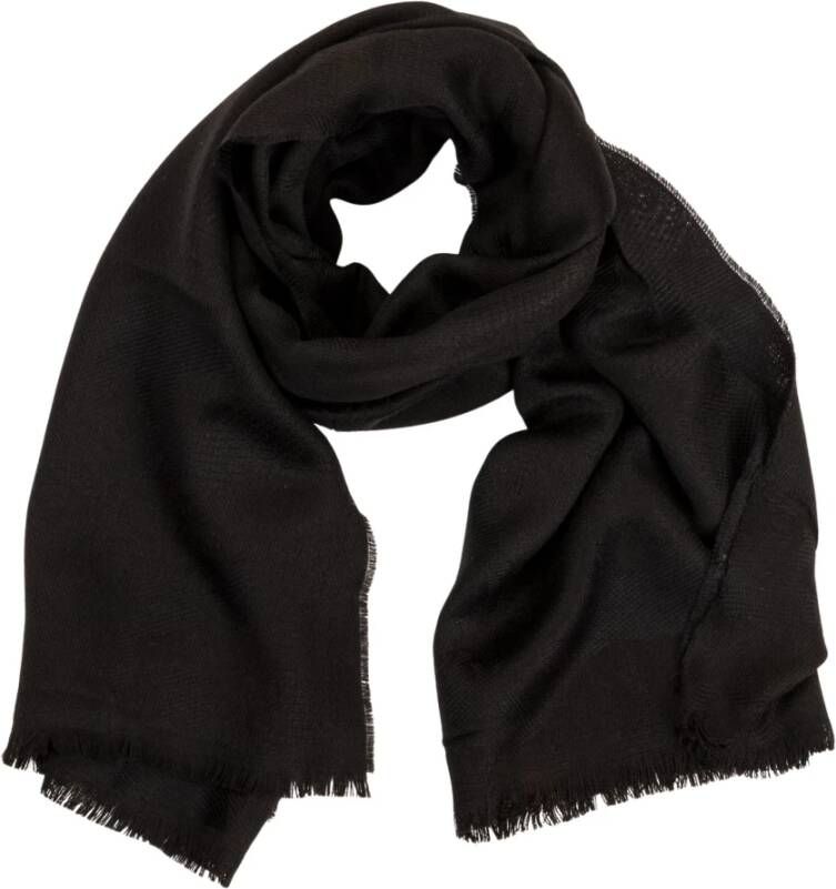 Lanvin sjaal Zwart Unisex