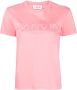 Lanvin Klassiek Roze Katoenen T-shirt met Geborduurd Logo Pink Dames - Thumbnail 1