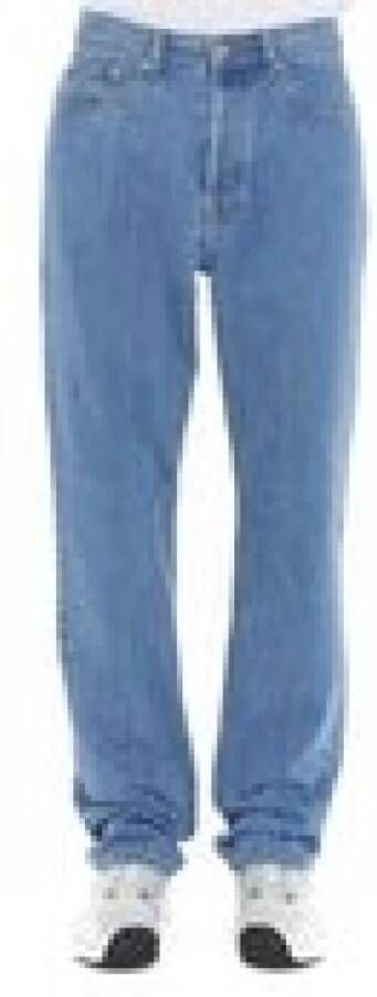 Lanvin Straight Jeans Blauw Heren