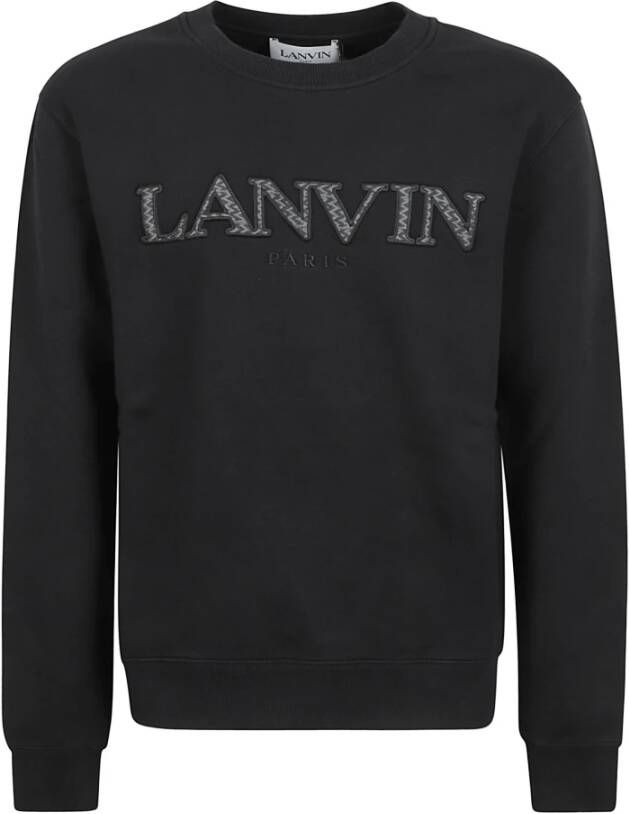 Lanvin Oversized Crewneck Sweatshirt Black Heren