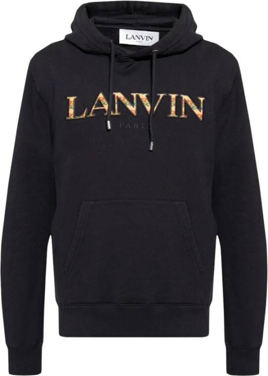 Lanvin Sweatshirts Hoodies Zwart Heren