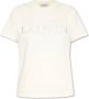Lanvin T-shirt met logo Beige Dames - Thumbnail 1