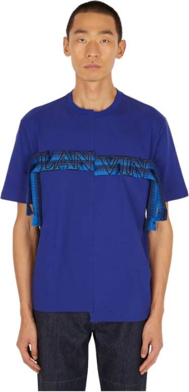 Lanvin T-shirts Blauw Heren