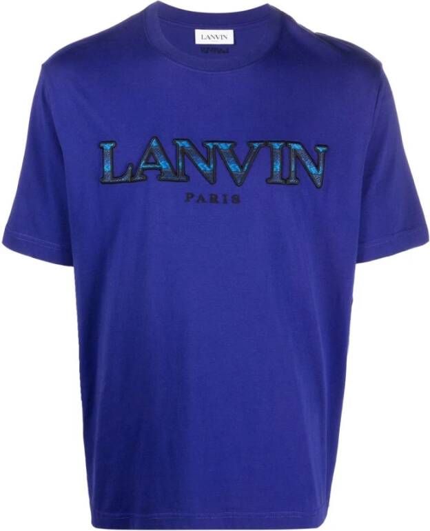 Lanvin T-shirts Blauw Heren
