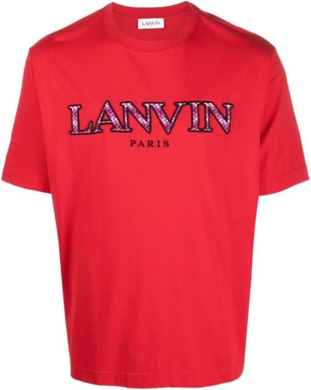 Lanvin t-shirts en polos rood Heren