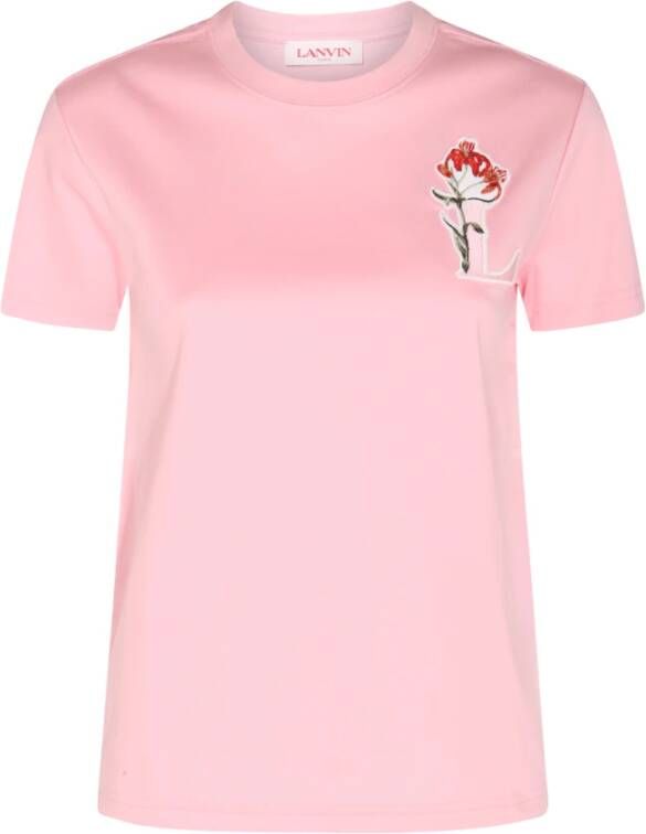 Lanvin T-Shirts Klassieke Collectie Roze Dames