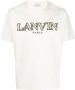 Lanvin Wit Logo T-Shirt voor Heren White Heren - Thumbnail 1