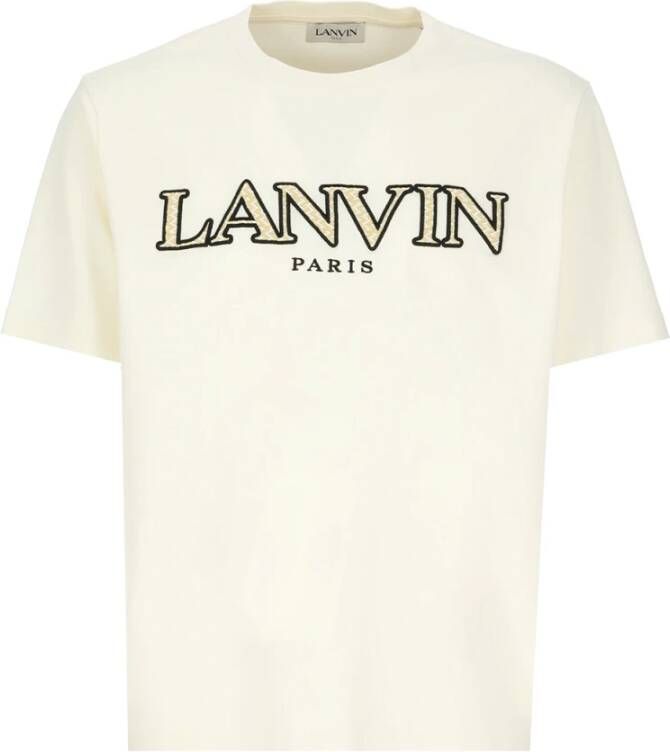 Lanvin T-Shirts Wit Heren