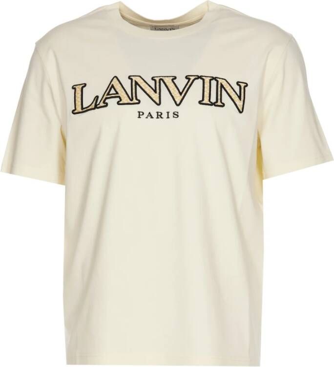 Lanvin T-Shirts Wit Heren