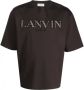 Lanvin Bruine Minimalistische T-Shirt voor Heren Brown Heren - Thumbnail 3