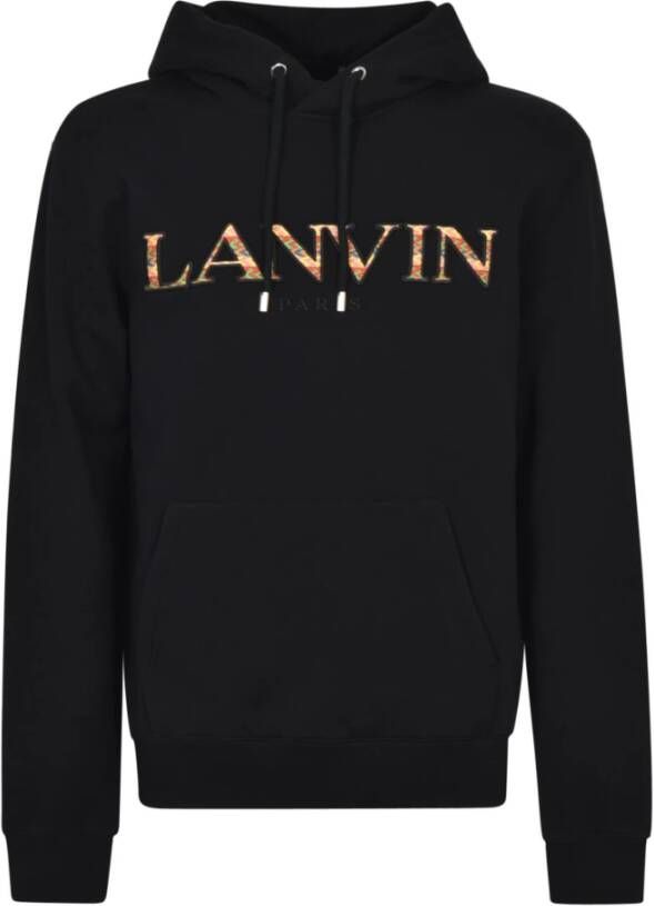 Lanvin Zwart Katoenen Sweatshirt Zwart Heren
