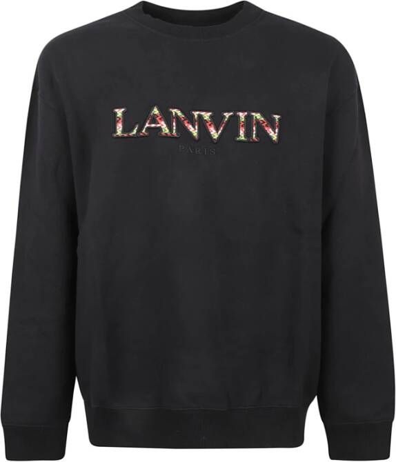 Lanvin Zwart Klassiek Curb Sweatshirt Black Heren