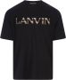 Lanvin Zwarte katoenen T-shirts en polos Zwart Heren - Thumbnail 1