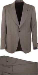 Lardini Attitude Trouser Suit drop 7 reg Grijs Heren