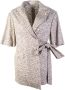 Lardini Beige Linen Dressing Gown Jacket Beige Dames - Thumbnail 3