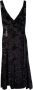 Lardini Black Long Embellished Dress with petticoat Black Dames - Thumbnail 3