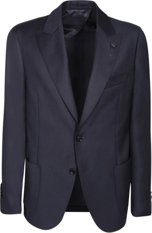 Lardini Blauwe Blazer voor Heren Aw23 Blauw Heren