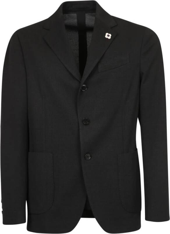 Lardini Blazer Zwart Heren