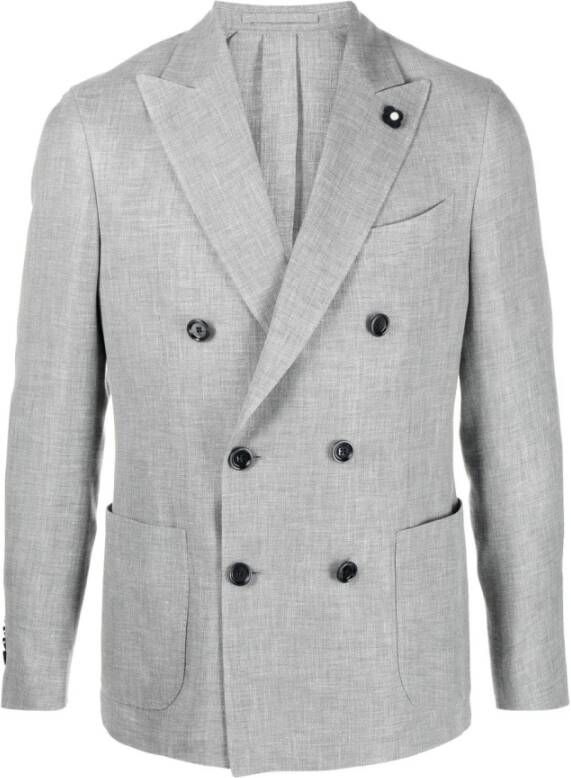 Lardini Blazers Grijs Heren