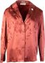 Lardini Bordeaux Printed Shirt Top allover Rood Dames - Thumbnail 1