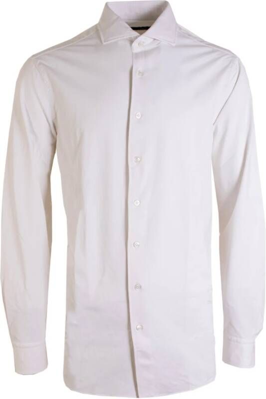 Lardini Witte Overhemd met Klassieke Pasvorm en Franse Kraag White Heren