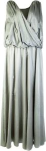Lardini Grey Elegant Dungarees Silk Dress Grijs Dames