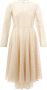 Lardini Ivory Embellished Tulle Dress White Dames - Thumbnail 1