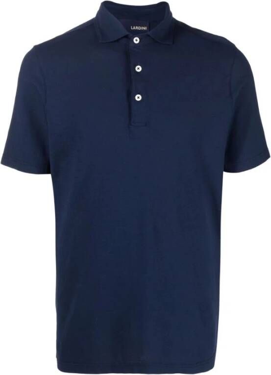 Lardini Katoenen polo Blauw Heren