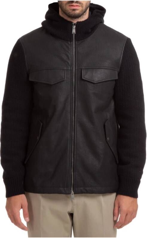 Lardini Leather jackets Zwart Heren