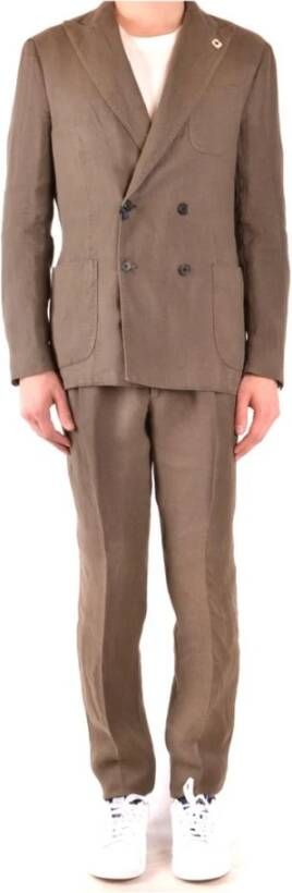 Lardini Men's Suit Bruin Heren