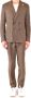 Lardini Dubbelbreasted pak set Brown Heren - Thumbnail 1