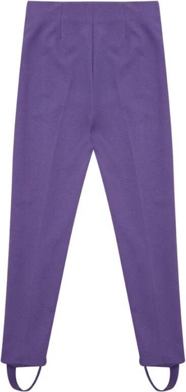 Lardini Viscose Purple Jodpurs Style Trousers Purple Dames
