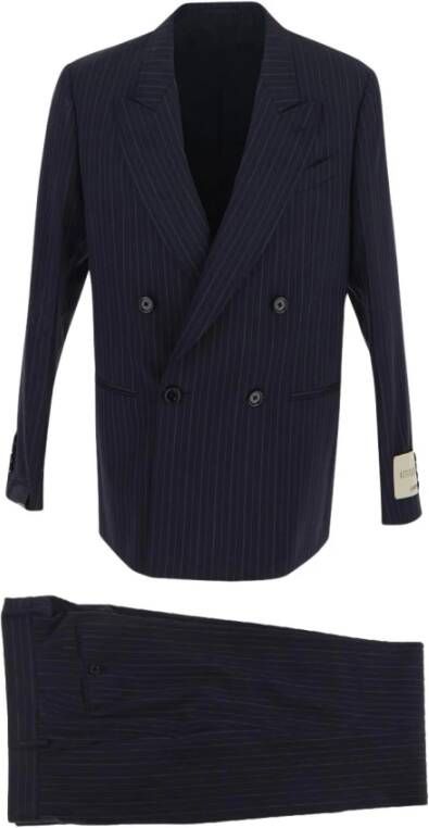 Lardini Pinstriped pak Blauw Heren