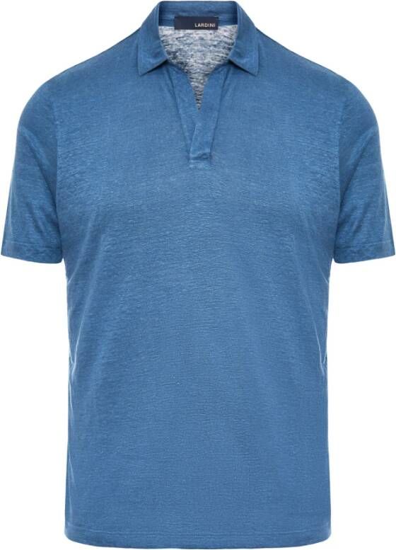 Lardini Polo Shirt Blauw Heren