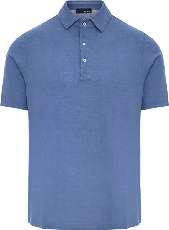 Lardini Polo Shirt Blauw Heren