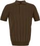 Lardini Polo Shirt Bruin Heren - Thumbnail 1