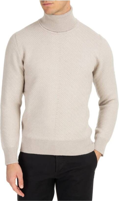 Lardini Roll-neck sweater Beige Heren