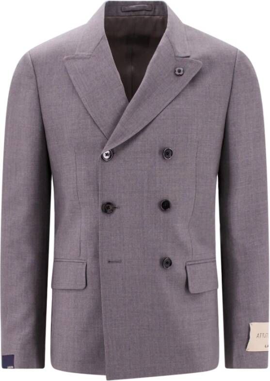 Lardini Single Breasted Suits Grijs Heren