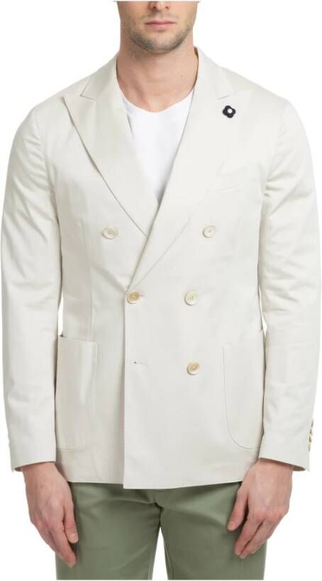 Lardini Special Jacket White Heren