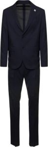 Lardini Suit Sets Blauw Heren