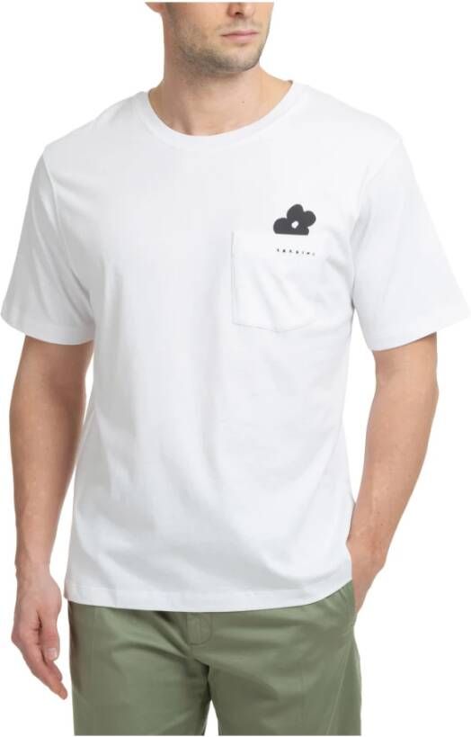 Lardini T-shirt White Heren
