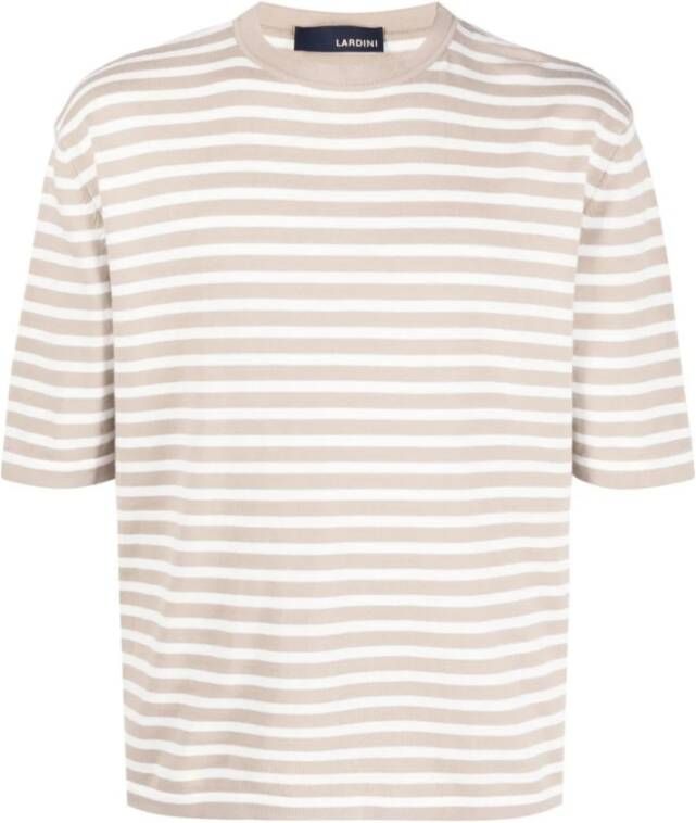 Lardini T-Shirts Beige Heren