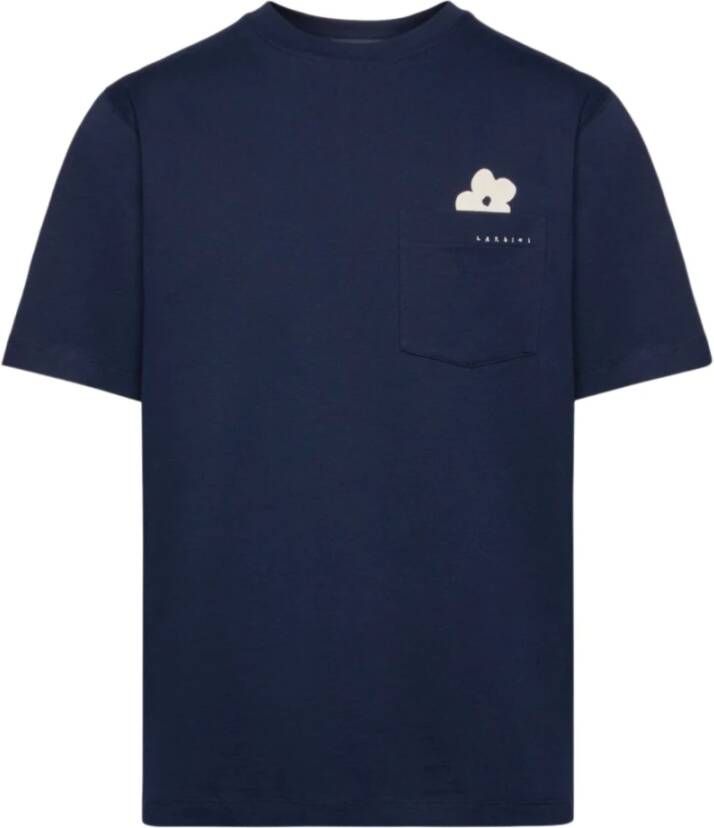 Lardini T-Shirts Blauw Heren