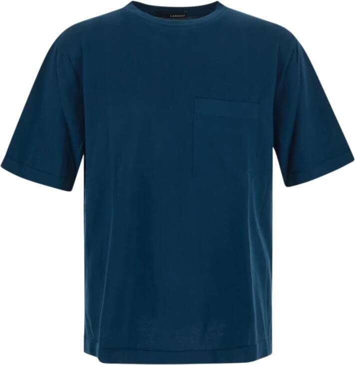 Lardini T-shirts Blauw Heren